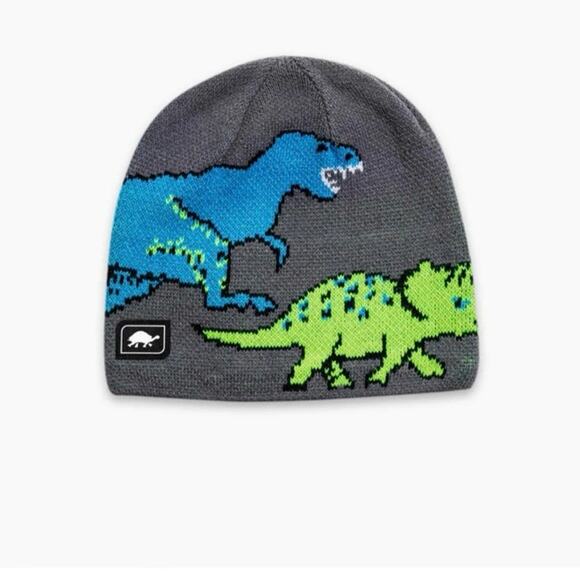 Turtle Fur KIDS JURASSIC BEANIE - Picture 1 of 4